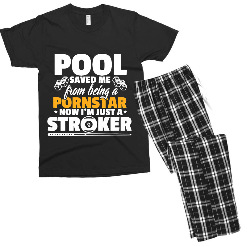 Billiards Player Funny Pool Saved Me From Being A  Men's T-shirt Pajama Set by EmranKwak | Artistshot