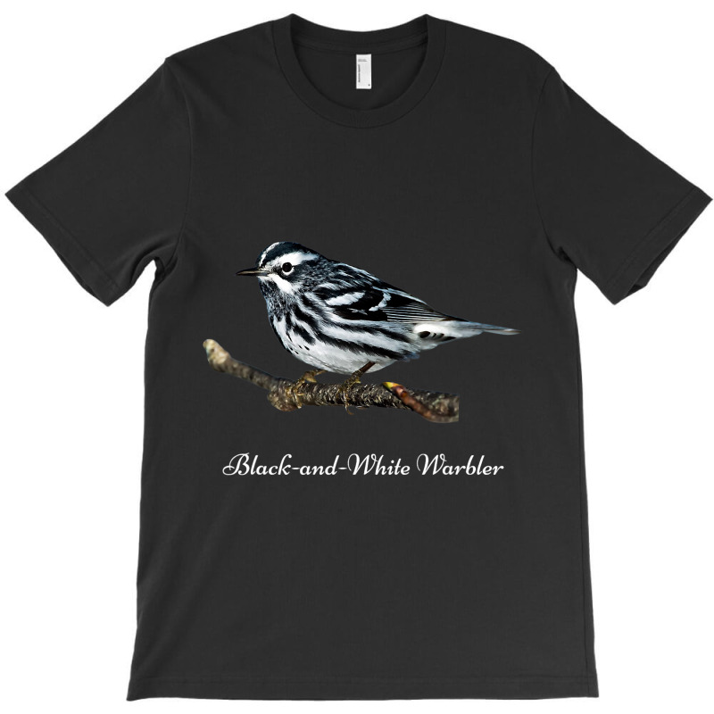 Bird Blackandwhite Warbler Ornithology T-Shirt by LynettStacey | Artistshot