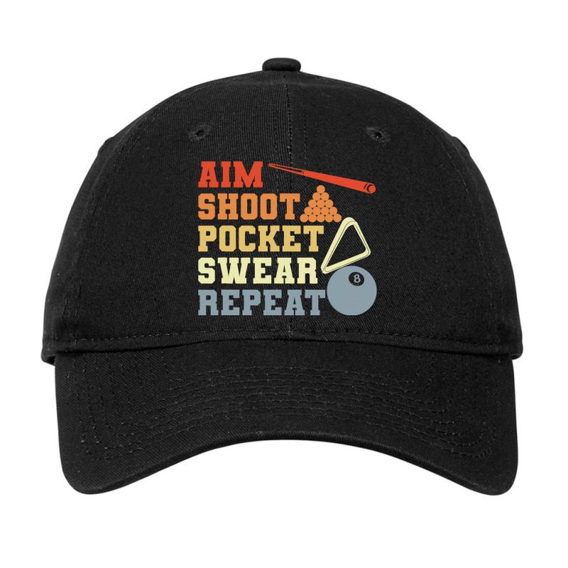 Billiard Daily Routine Cue Sport Design For Billia Adjustable Cap | Artistshot