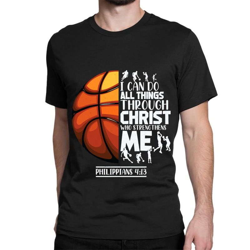 Basketball Christian Saying Motivational Words Ins Classic T-shirt | Artistshot