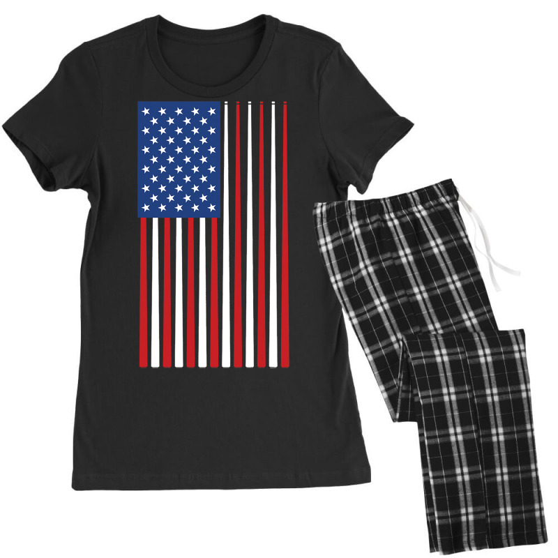 Billiards Player Usa American Flag Pool Sticks Cue Women's Pajamas Set by KrishaAltamiran | Artistshot