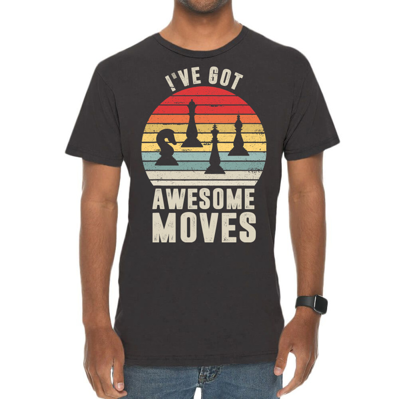 Awesome Chess Moves Grandmaster Chess Board Set Ch Vintage T-shirt | Artistshot