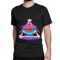 All Seeing Eye Bones Tarot Mystic Pagan Witch Art  Classic T-shirt | Artistshot