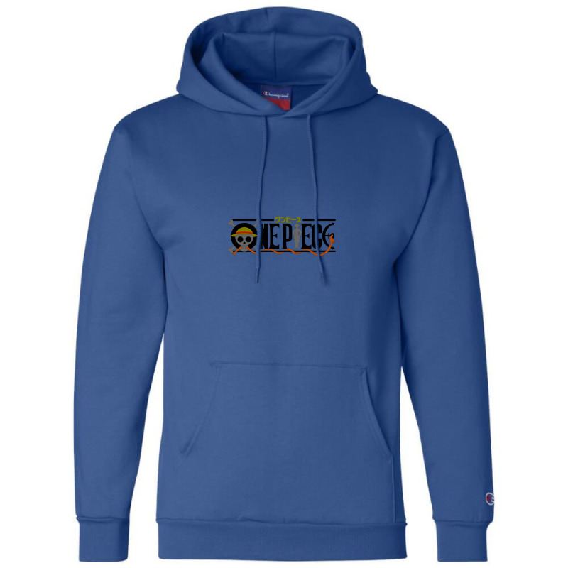 Dark Text One Piece Champion Hoodie by mer | Artistshot