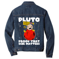 Amateur Astronomy Pluto Proof That Size Matters So Men Denim Jacket | Artistshot