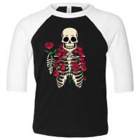 Romantic Rose Skeleton Toddler 3/4 Sleeve Tee | Artistshot