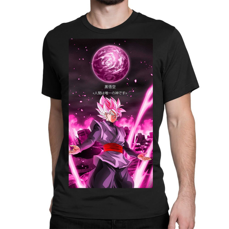 Goku Blue Hair, Nying,goku Black Rose, Otaku Classic T-shirt by Lowe | Artistshot