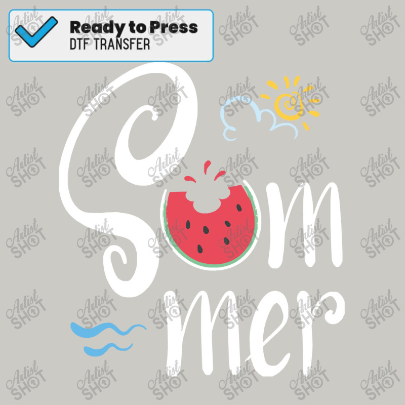 Cute Summer With The Sun And Watermelon T  Shirt Cute Summer With The Dtf Transfer | Artistshot