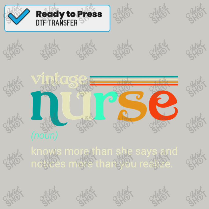 Vintage Nurse Noun Definition Knows More Than She Says Funny Dtf ...