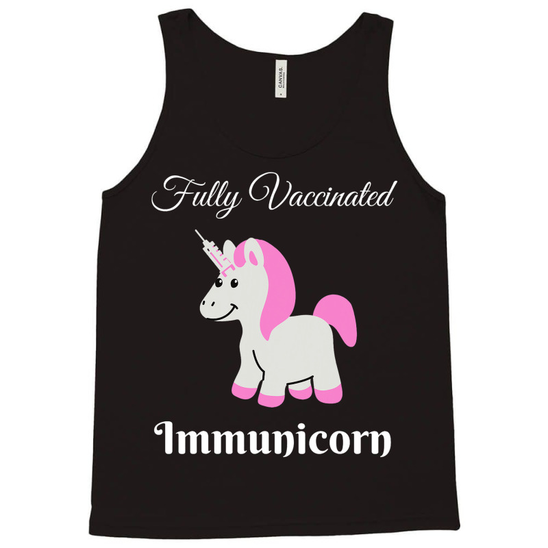 Fully Vaccinated Immunicorn Cute Unicorn Pun Pro V Tank Top by CharleaPeguer | Artistshot