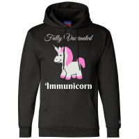 Fully Vaccinated Immunicorn Cute Unicorn Pun Pro V Champion Hoodie | Artistshot