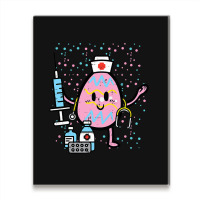 Easter Egg Nicu Nurse Cute Picu Baby Rn Er Scrub T Metal Print Vertical | Artistshot