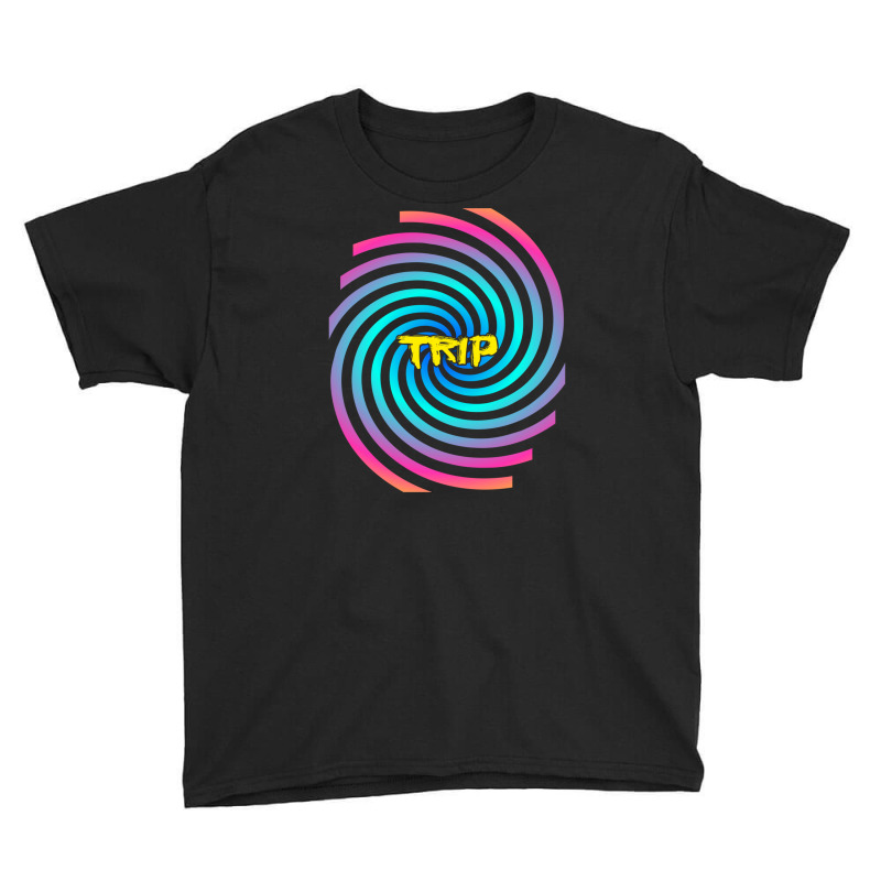 Psychedelic Rainbow Circle Trip Spiral Hypnotising Youth Tee by EdahArt | Artistshot