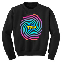 Psychedelic Rainbow Circle Trip Spiral Hypnotising Youth Sweatshirt | Artistshot