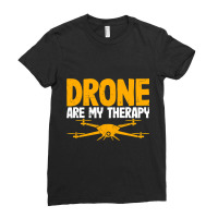 Drone Are My Therapy Funny Drone Pilot Quadcopter Ladies Fitted T-shirt | Artistshot