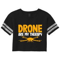 Drone Are My Therapy Funny Drone Pilot Quadcopter Scorecard Crop Tee | Artistshot