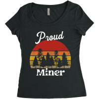 Funny Miner Shirts Job Title Professions Women's Triblend Scoop T-shirt | Artistshot