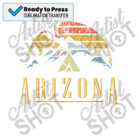 Vintage Arizona Mountains Camping Campfire Retro T Sublimation Transfer | Artistshot