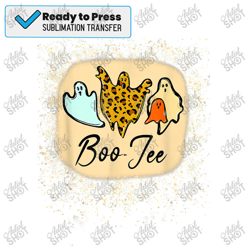 Boo Jee Ghost Leopard Hippie Halloween T Shirt Sublimation Transfer | Artistshot