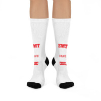 I Am An Emt I Cant Fix Stupid But I Can Fix What Stupid Does Pullover Crew Socks | Artistshot