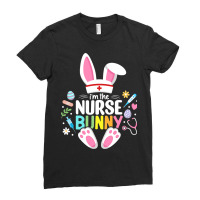 Easter Nurse Bunny Happy Easter Egg Stethoscope Nu Ladies Fitted T-shirt | Artistshot