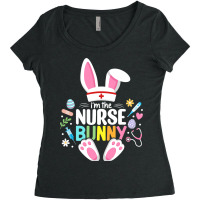 Easter Nurse Bunny Happy Easter Egg Stethoscope Nu Women's Triblend Scoop T-shirt | Artistshot