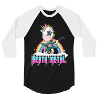 Death Metal Skull Rocky Rockabilly Hard Woman Girl 3/4 Sleeve Shirt | Artistshot