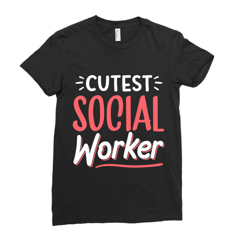 Cutest Social Worker Graduation Work Job Ladies Fitted T-Shirt by MalenyJanis | Artistshot