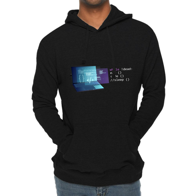 Eat Code Sleep Repeat Computer Science Python Prog Lightweight Hoodie | Artistshot