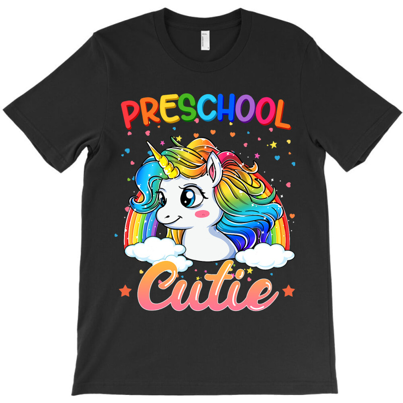 Cutie Preschool Unicorn Rainbow Back To School Kid T-shirt | Artistshot