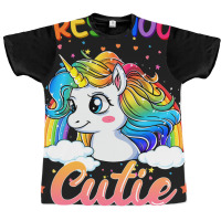 Cutie Preschool Unicorn Rainbow Back To School Kid Graphic T-shirt | Artistshot