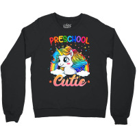 Cutie Preschool Unicorn Rainbow Back To School Kid Crewneck Sweatshirt | Artistshot