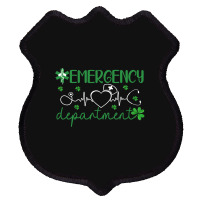 Emergency Department Funny Er Nurse Irish St Patri Shield Patch | Artistshot