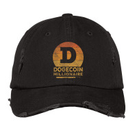 Dogecoin Millionaire Vintage Design For Dogecoin M Vintage Cap | Artistshot