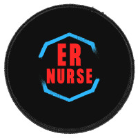 Emergency Department Room Er Nurse Gifts Nursing F Round Patch | Artistshot