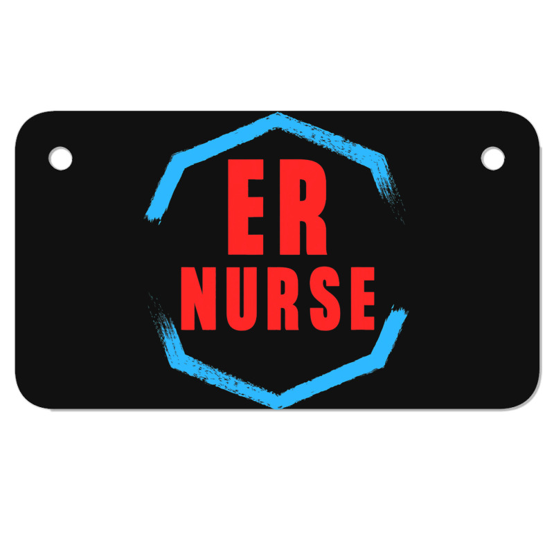 Emergency Department Room Er Nurse Gifts Nursing F Motorcycle License Plate | Artistshot