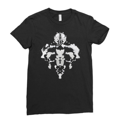 Rorschach Ink Blot Test Funny Psychology Student Ladies Fitted T-shirt Designed By Edahart
