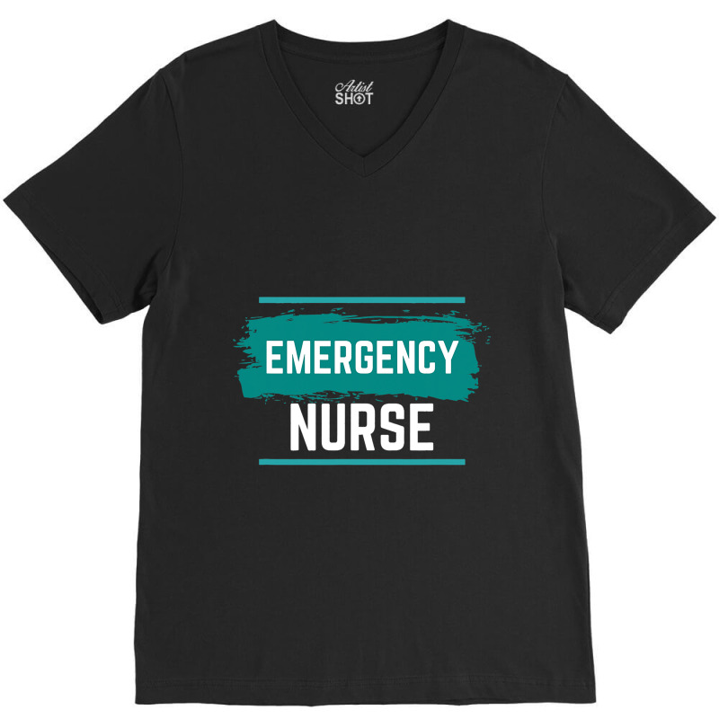 Emergency Department Room Er Nurse Gifts Nursing F V-neck Tee | Artistshot