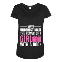 Funny Reading For Women Girls Bookworm Novel Book  Maternity Scoop Neck T-shirt | Artistshot