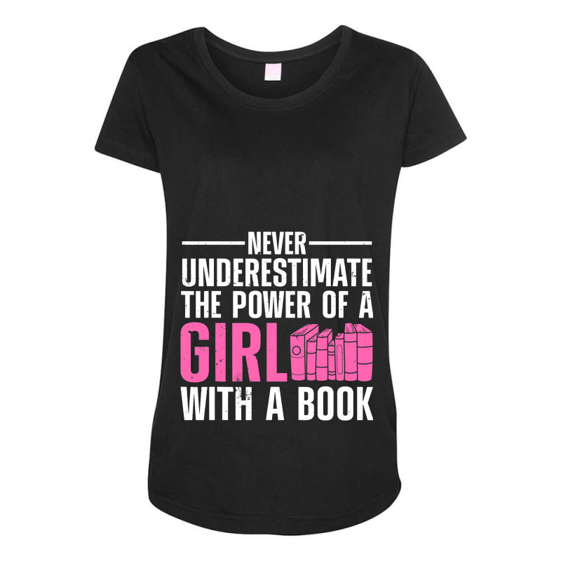 Funny Reading For Women Girls Bookworm Novel Book  Maternity Scoop Neck T-shirt by MenachemArteaga | Artistshot