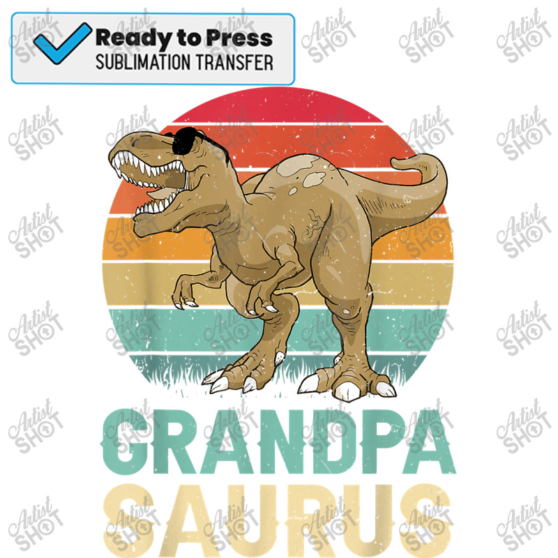 Mens Grandpa Saurus T Rex Dinosaur Family Matching Grandpasaurus T Shi ...