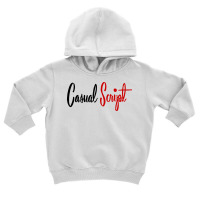 Casual Script Toddler Hoodie | Artistshot