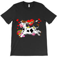 Dabbing Heart Sunglasses Riding Cow Farmer Valenti T-shirt | Artistshot