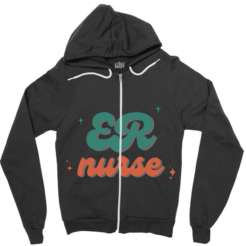 Emergency Department Room Er Nurse Gifts Nursing F Zipper Hoodie | Artistshot