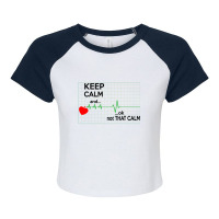 Keep Calm Nurse Raglan Crop Top | Artistshot