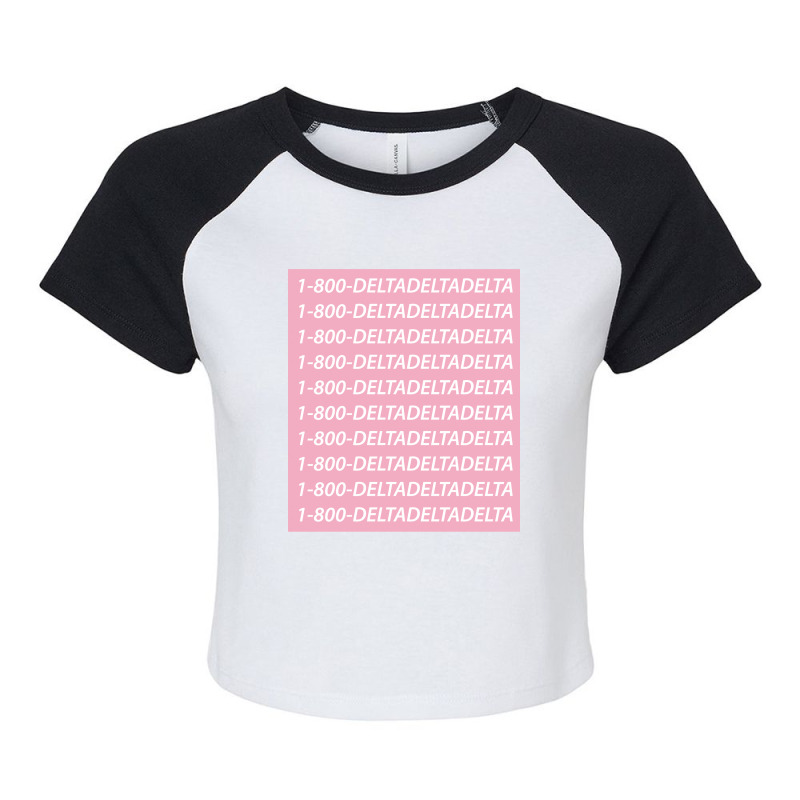 1-800-deltadeltadelta Raglan Crop Top by rardesign | Artistshot