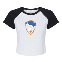 Oakland Feather River Camp Raglan Crop Top | Artistshot