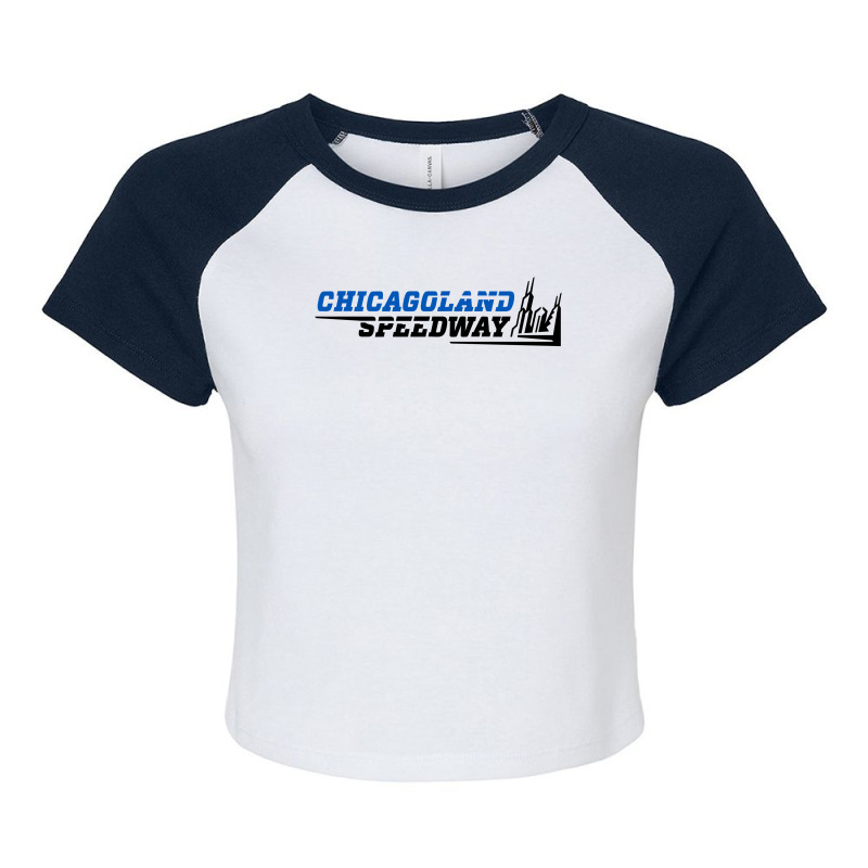 Chicagoland Speedway Raglan Crop Top | Artistshot