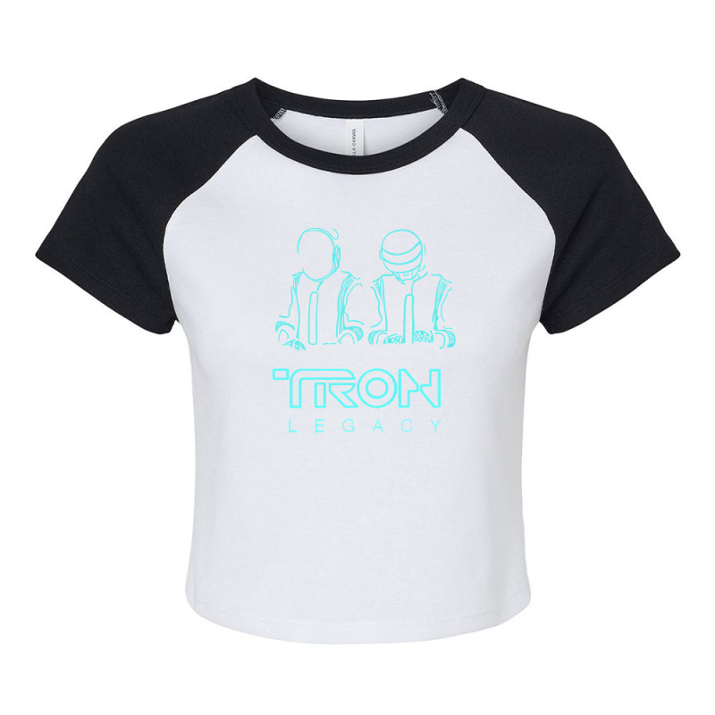 Cool Design Tron Legacy Neon Raglan Crop Top | Artistshot