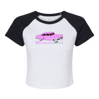 Bruce Springsteen Pink Raglan Crop Top | Artistshot